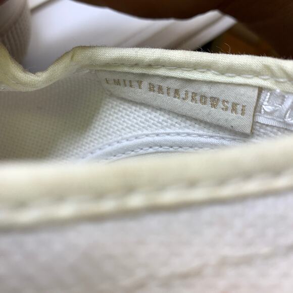 Emily Ratajkowski x Superga Classic Sneaker Lace Up Womens Size 10 White - Picture 6 of 7